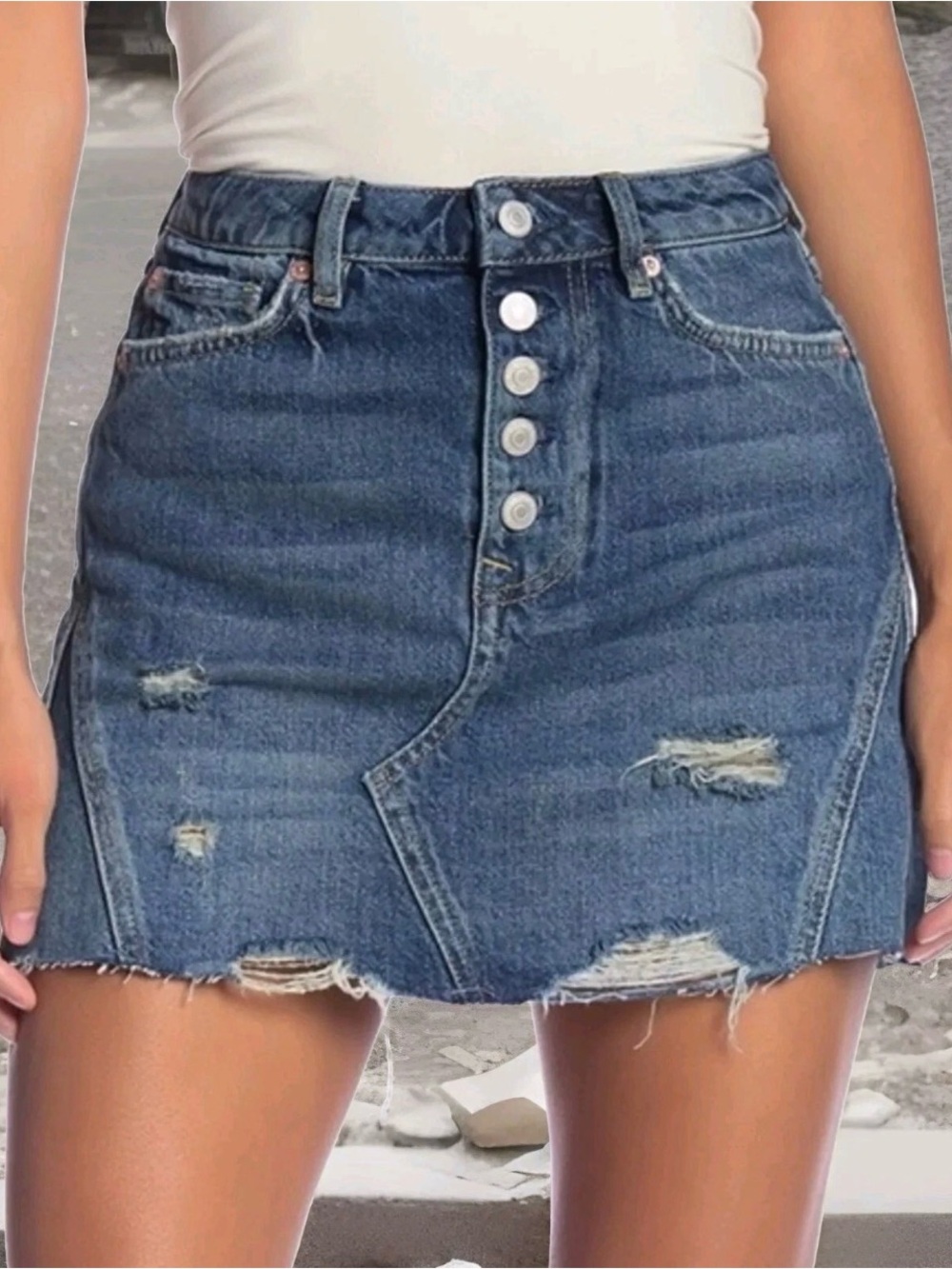Free People Denim Skirt - Size 26